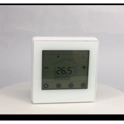 FT-09 WIFI Fan coil Θερμοστάτης τοίχου Μαύρος με αισθητήριο θερμοκρασίας νερού