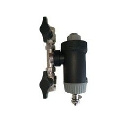 1 1/2" Mαγνητικό φίλτρο γραμμής Hydroplus vortex με βάνες για Αντλίες θερμότητας (αυτοκαθαριζόμενο)